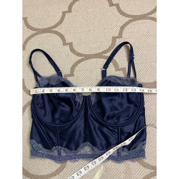 Victoria's Secret Dream Angels Unlined Balconette bra navy blue, size  36 DDD - Picture 4 of 14